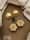 Fancy Micro Ad Tops Gold Earrings Catalog